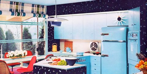 25 Cool Retro Kitchens How To Decorate A Kitchen In