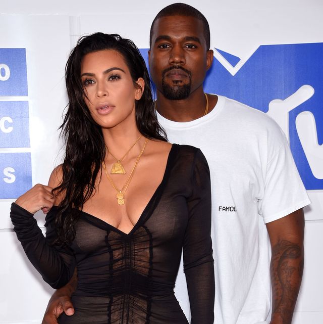 new york, ny   august 28  kim kardashian l and kanye west attend the 2016 mtv video music awards at madison square garden on august 28, 2016 in new york city  photo by dimitrios kambouriswireimage