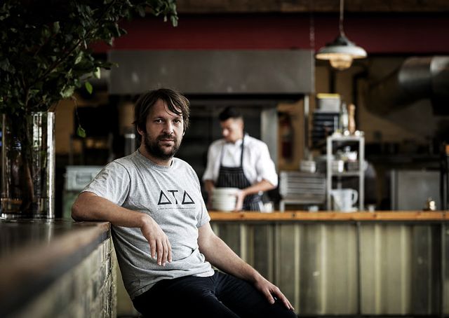 danish chef rene redzepi, co owner of the restaurant noma in copenhagen, denmark, poses for a photograph prior to a premiere of "ants on a shrimp" in amsterdam, on september 1, 2016 the documentary is about the chef cook who along with his team enters the biggest culinary experiment in his life afp anp robin van lonkhuijsen netherlands out photo credit should read robin van lonkhuijsenafp via getty images