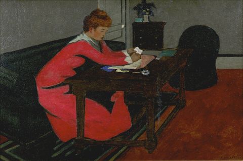 Misia at her desk, 1897