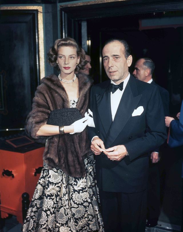 american actress lauren bacall with her husband actor humphrey bogart photo by sunset boulevardcorbis via getty images