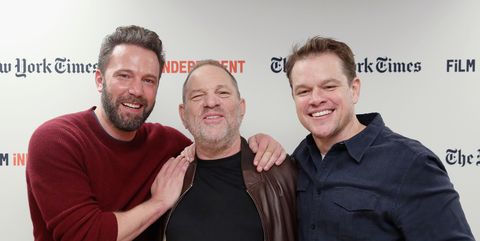 Ben Affleck, Harvey Weinstein and Matt Damon