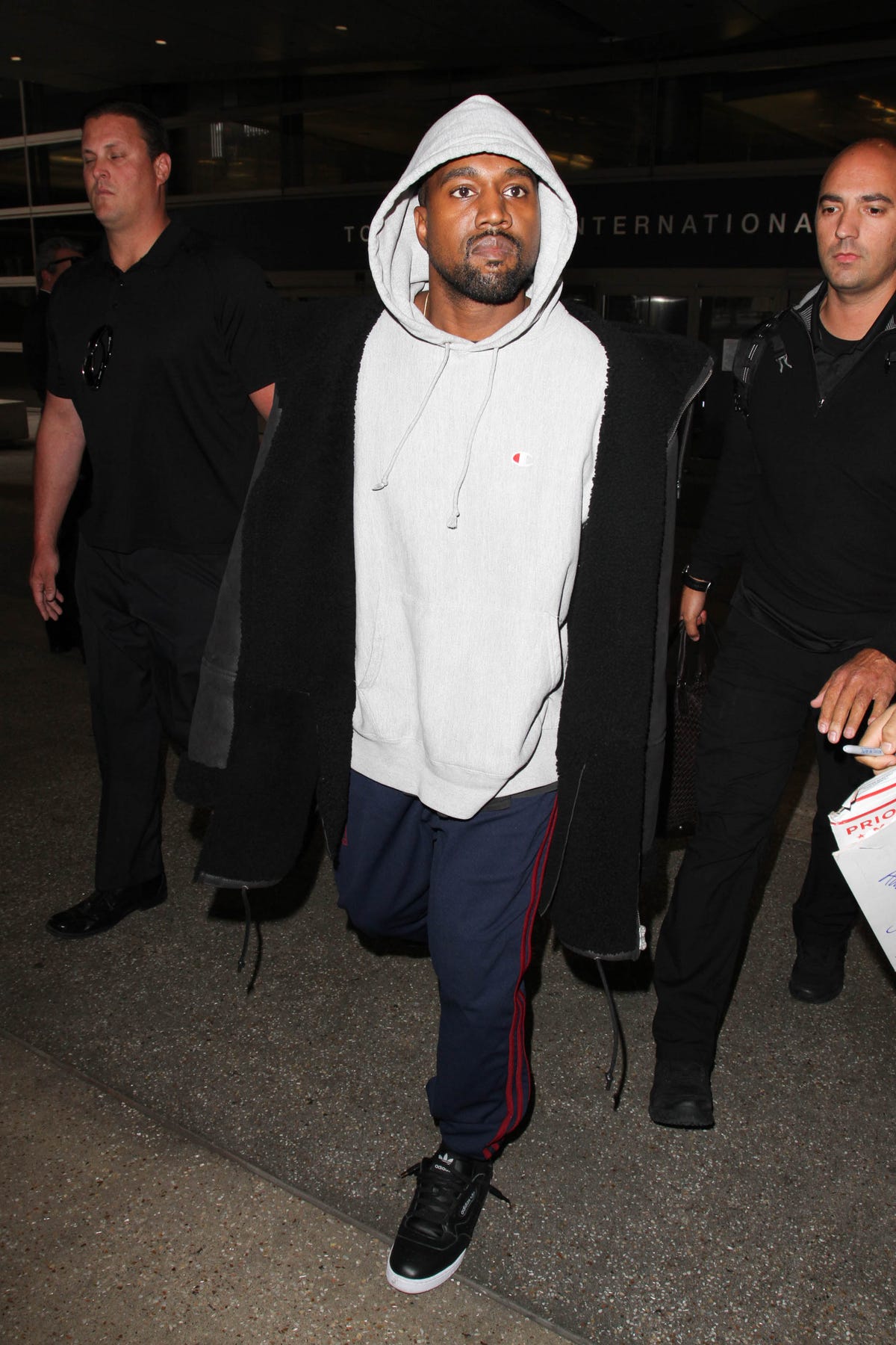 Kanye West Spotted at Rick Owens Furniture Exhibit - Kanye West Dyes ...