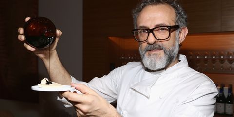 Hairstyle, Chef, Moustache, Glasses, Arm, Facial hair, Eyewear, Cook, 