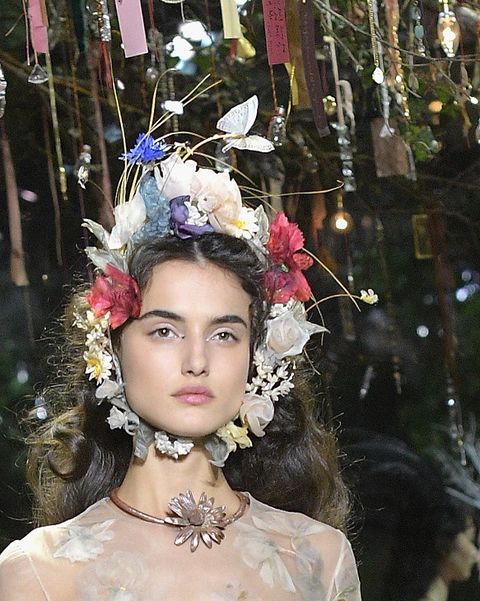 This Is the New Way to Wear a Flower Crown