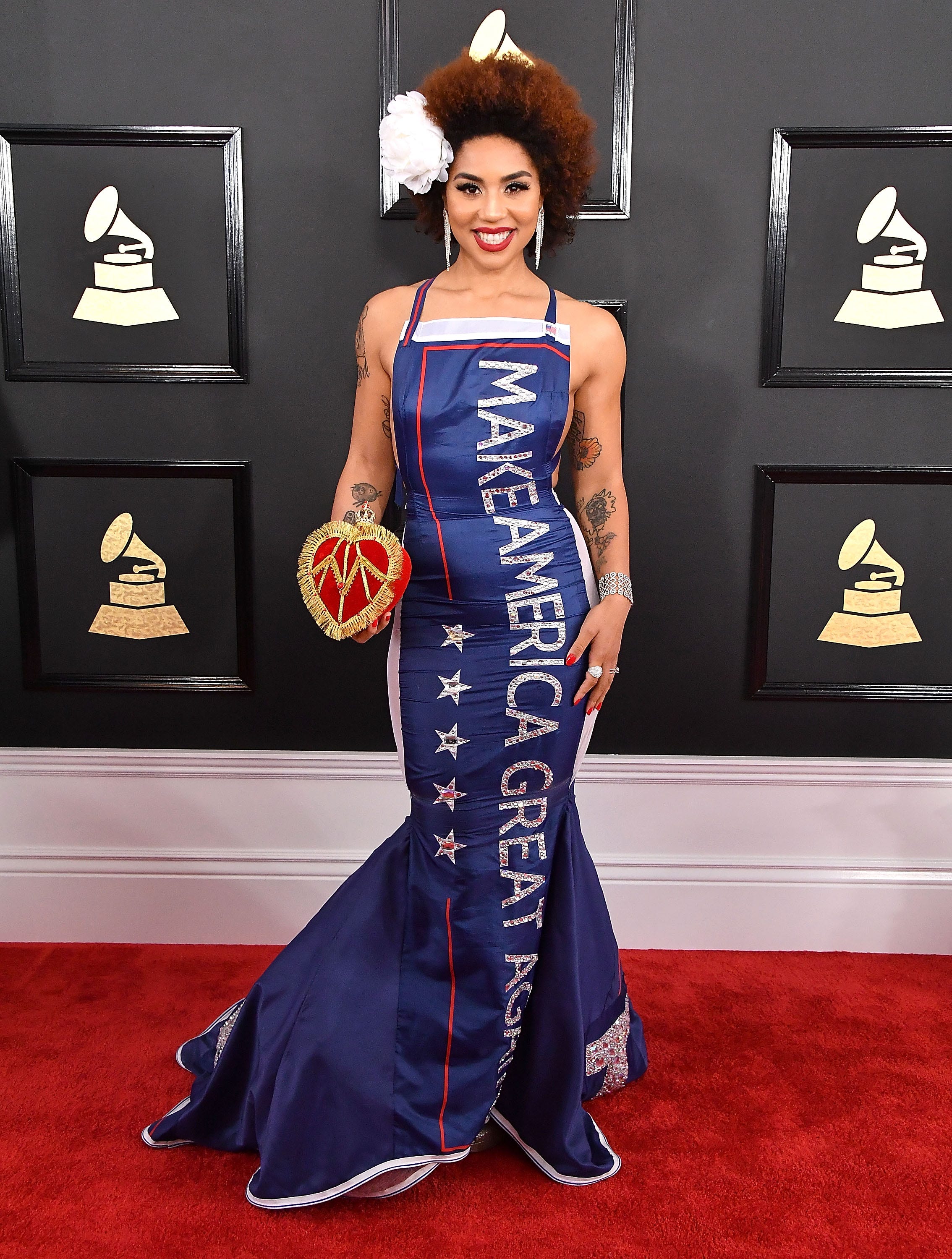 Joy Villa MAGA dress Grammy - Watcher of Weasels