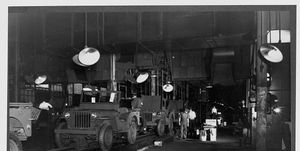 Jeeps on Assembly Line in Toledo, 1943