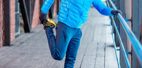 Man exercising outdoors