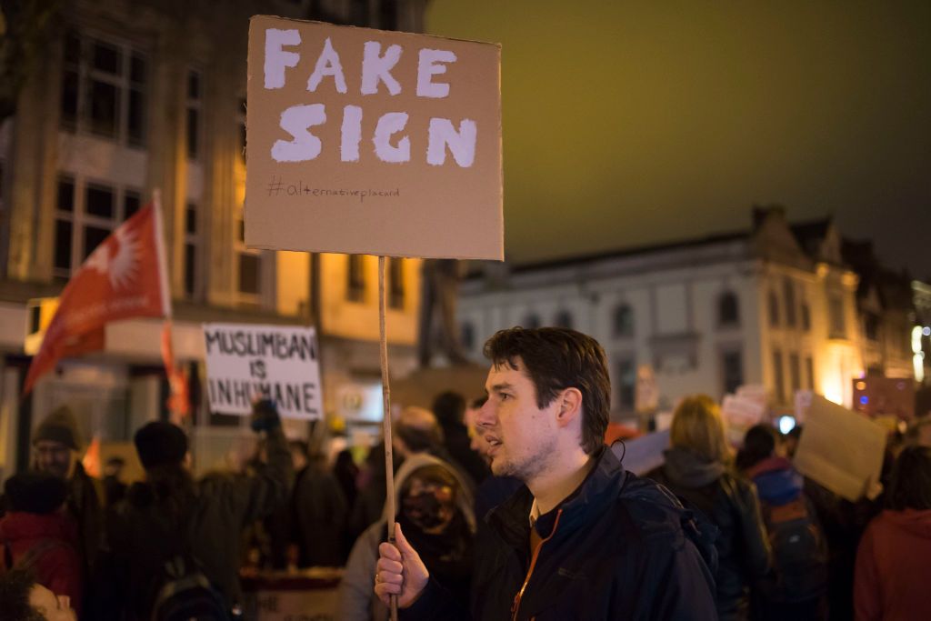 35 Powerful Photos From Not My President's Day Protests Around The World