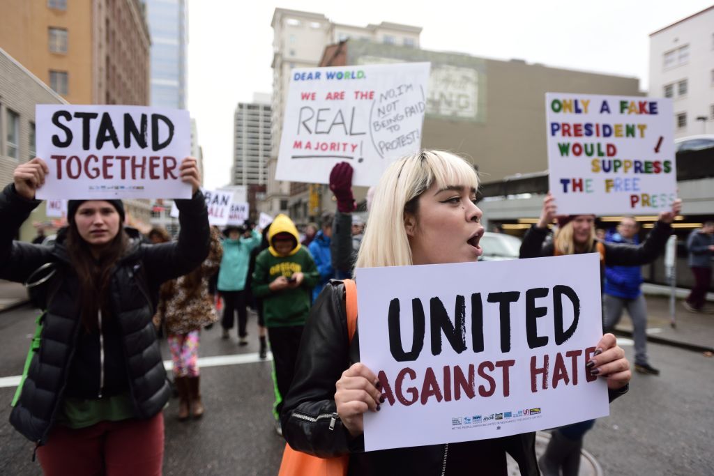 35 Powerful Photos From Not My President's Day Protests Around The World