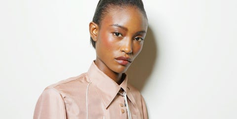 Nina Ricci model a model, beauty backstage detail, is seen backstage before the nina ricci show as part of the paris fashion week womenswear fallwinter 20172018 on march 4, 2017 in paris, france photo by lorenzo palizzologetty images