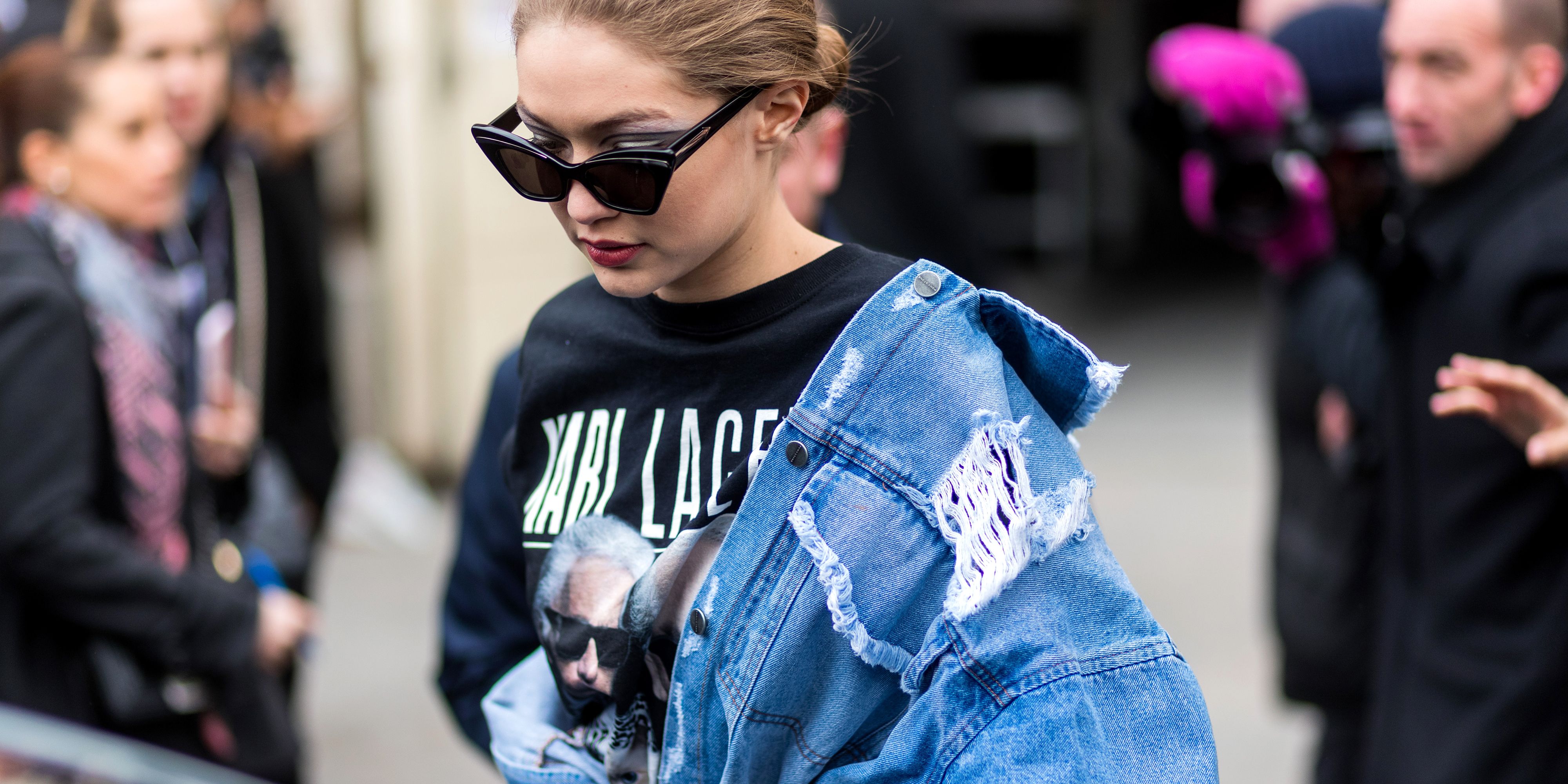 short black dress with jean jacket