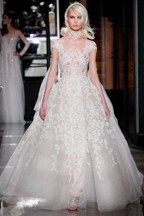 The prettiest floral wedding dresses from Bridal Fashion Week