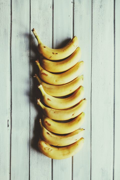 Banana family, Banana, Yellow, Wood, Plant, Still life photography, Fruit, Food, Cooking plantain, Metal, 