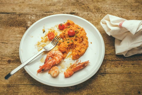 Food In Plate On Table