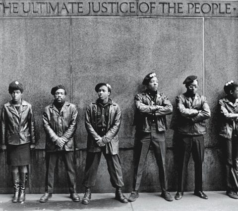Black Panthers Protest At NYC Courthouse