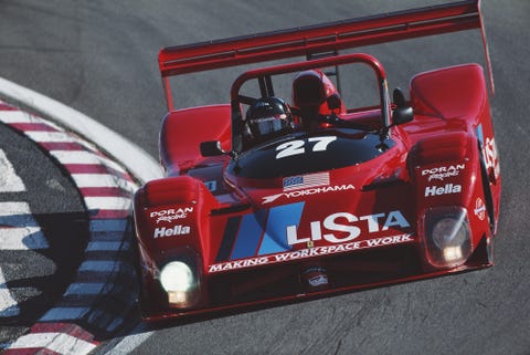 didier theys of belgia drive the 27 doran enterprise, inc ferrari 333 sp v12 selama kejuaraan imsa gt kejuaraan mobil sport monterey pada 25 oktober 1998 di laguna seca raceway, monterey, california, amerika serikat foto oleh david taylorgetty images