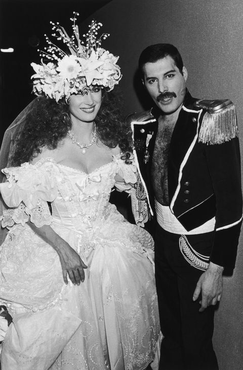 Jane Seymour and Freddie Mercury
