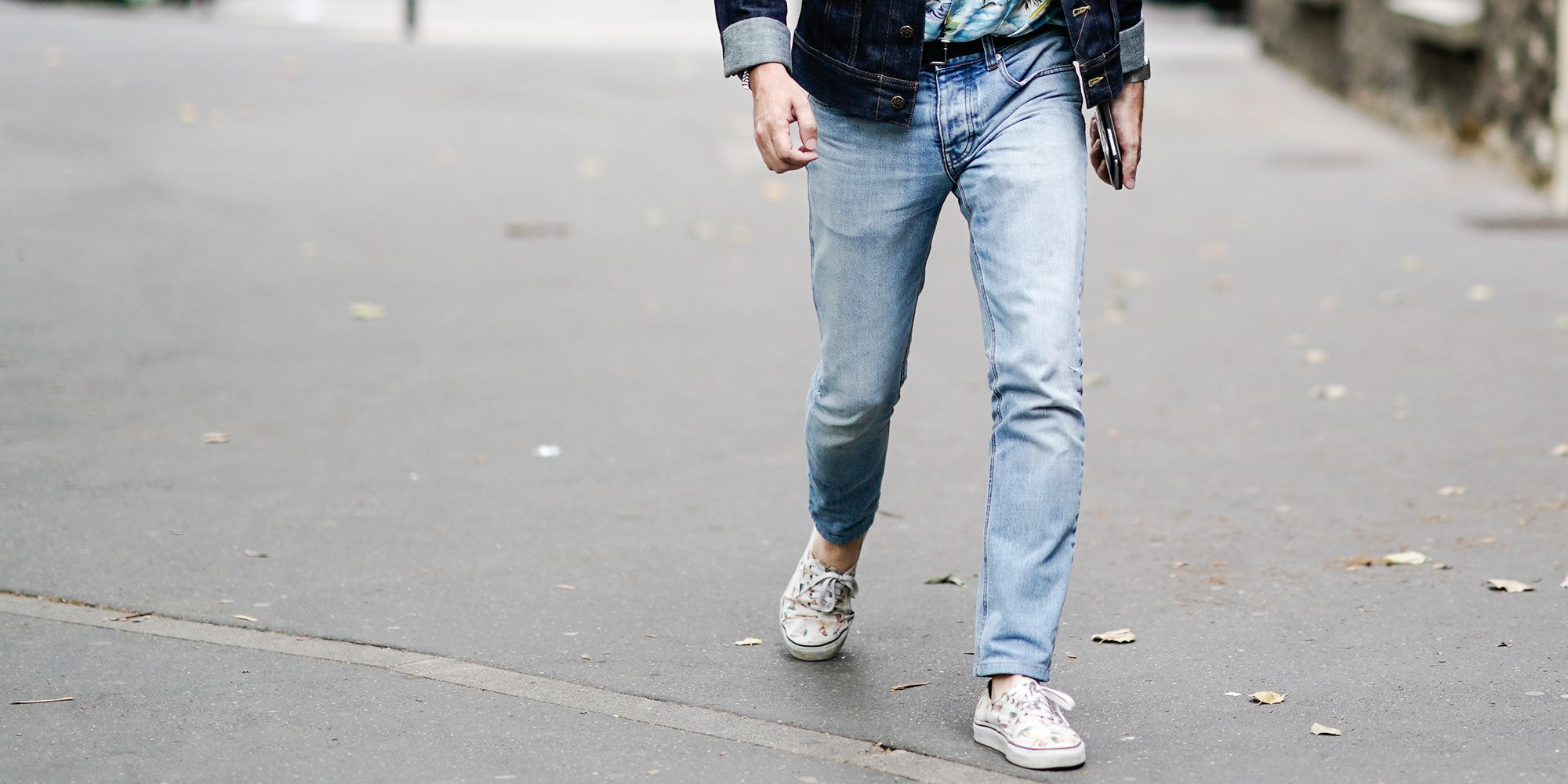 light blue wash ripped jeans mens