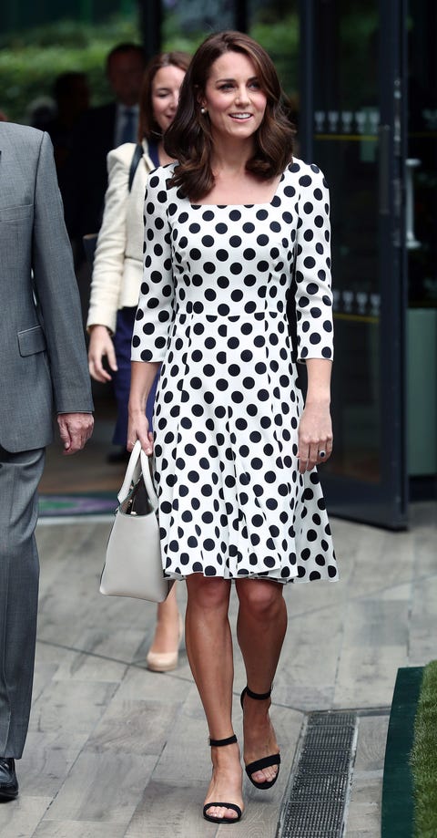 Kate Middleton Dolce & Gabbana Polka Dot Dress to Wimbledon