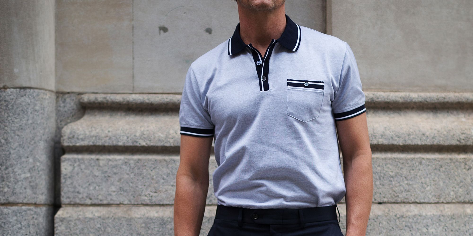 best pants to wear with polo shirt