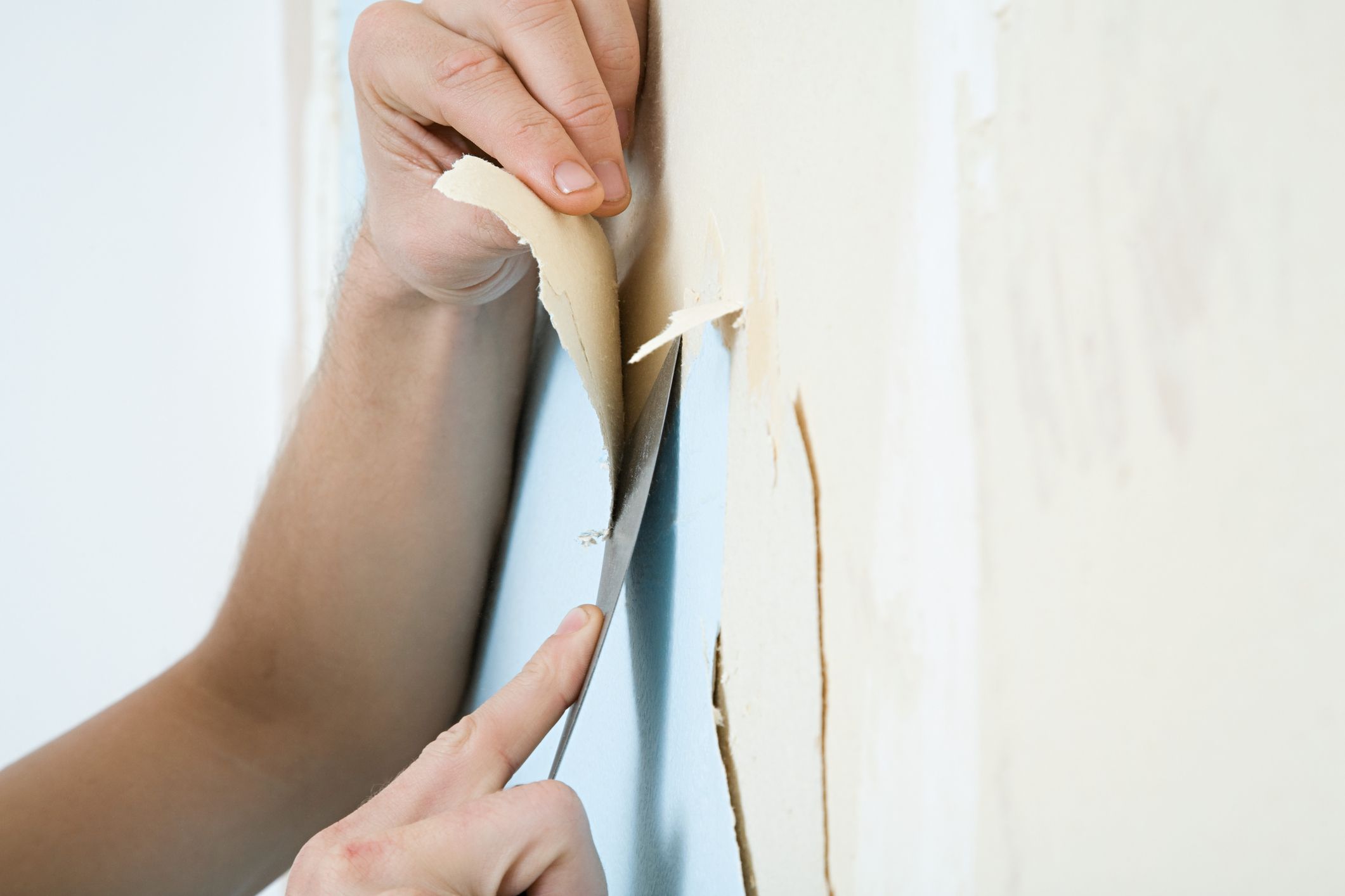 remove wallpaper from lath and plaster walls