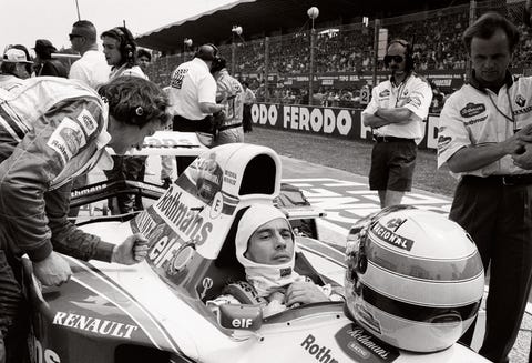 Ayrton Senna racing driver