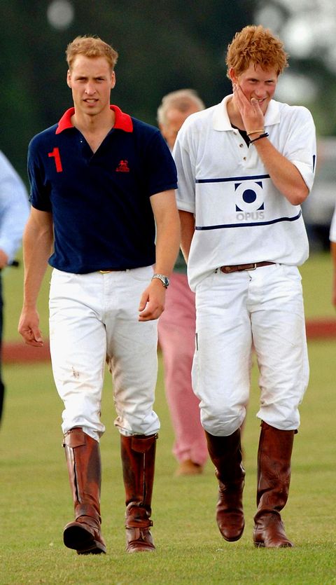 prince william blue and prince harry after playing on opposite sides in the vodafone polo trophy match in aid of hope for tomorrow and the princes trust at the beaufort polo club in tretbury, gloucestershire photo by steve parsons pa imagespa images via getty images