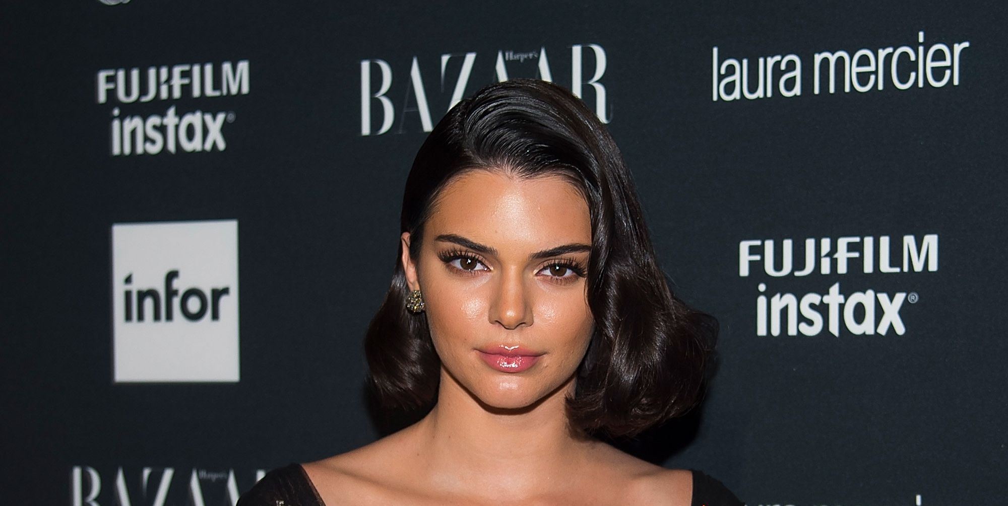 Here's Kendall Jenner in a Super Sheer Bedazzled Confection