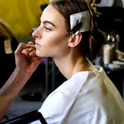 Beauty & Hair - Milan Fashion Week Spring/Summer 2018 milan, italy september 20 is seen in backstage ahead of the n21 show during milan fashion week springsummer 2018 on september 20, 2017 in milan, italy photo by rosdiana ciaravologetty images