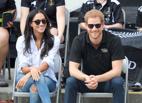 toronto, on   september 25  meghan markle and prince harry attend the wheelchair tennis on day 3 of the invictus games toronto 2017 at nathan philips square on september 25, 2017 in toronto, canada  the games use the power of sport to inspire recovery, support rehabilitation and generate a wider understanding and respect for the armed forces  photo by karwai tangwireimage