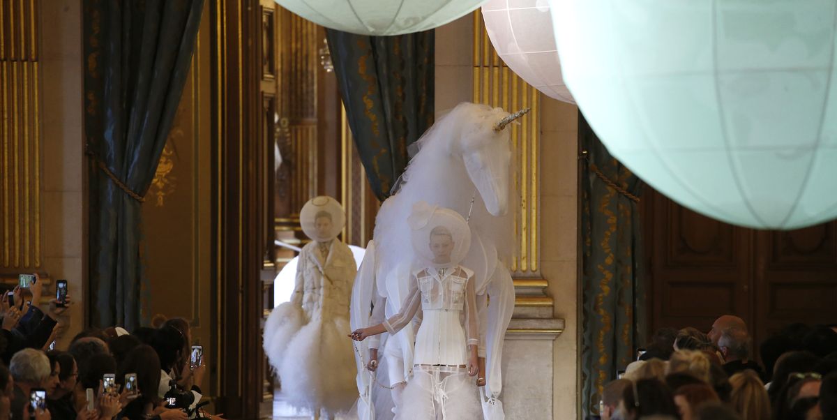 There Was an Actual Unicorn At Paris Fashion Week