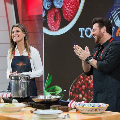today    pictured savannah guthrie and scott conant on monday, october 16, 2017    photo by nathan congletonnbcu photo banknbcuniversal via getty images via getty images