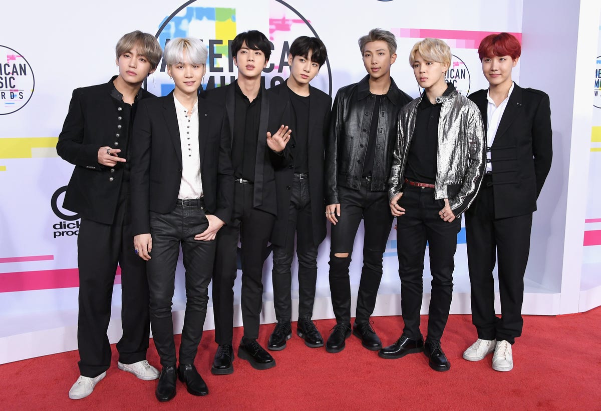 Some Important Photos of K-Pop Superstars BTS on the AMAs Red Carpet