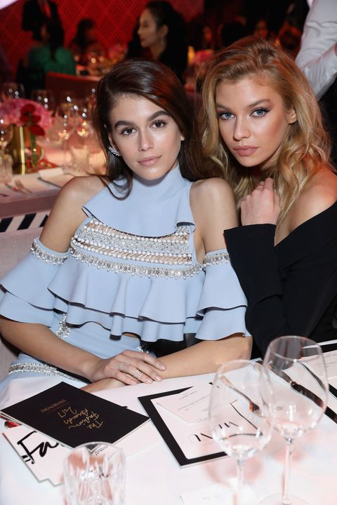 Kaia Gerber and Stella Maxwell at the Fashion Awards