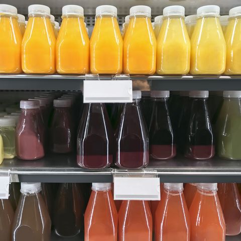 Drink, Juice, Glass bottle, Bottle, Product, Vegetable juice, Orange soft drink, Non-alcoholic beverage, Orange drink, Soft drink, 
