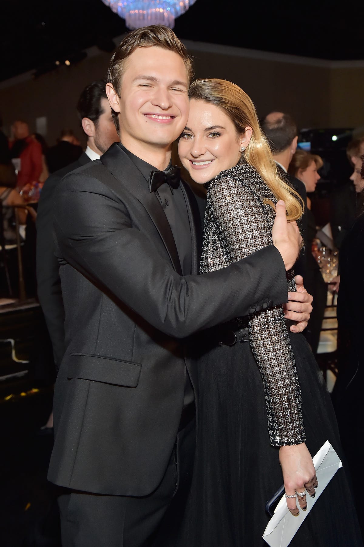 Shailene Woodley and Ansel Elgort Reunite at Golden Globes