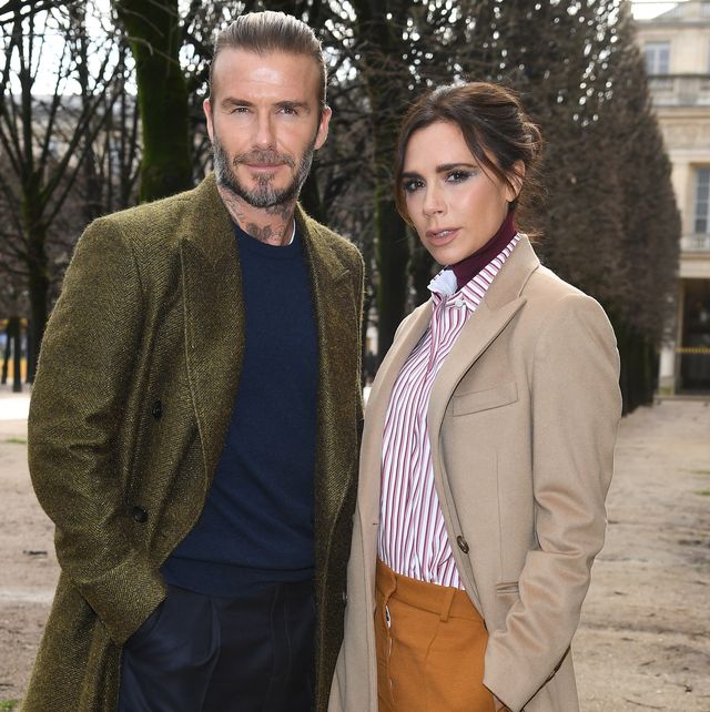 paris, france   january 18  david beckham and victoria beckham attend the louis vuitton menswear fallwinter 2018 2019 show as part of paris fashion week on january 18, 2018 in paris, france  photo by pascal le segretaingetty images