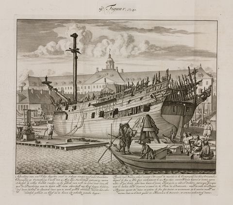 netherlands   may 13  engraving by jan van der heiden of a ship at the east india company shipyard the ship burst into flames on whitsunday, 14 may 1690 being a holiday, it burnt for one and a half hours before fire fighters arrived once the fire engines were used, the fire was soon extinguished from beschryving der nieuwlyks uitgevonden en geotrojeerde slang brand spuiten en haare wyze van brand blussen fire engines with hoses and methods of fighting fires by van der heiden and his son jan amsterdam, 1735 father and son were designers and manufacturers of europes best fire fighting equipment and fire masters general of amsterdam the book is the most important source of technical information for fire fighting in the 17th and 18th century  photo by ssplgetty images
