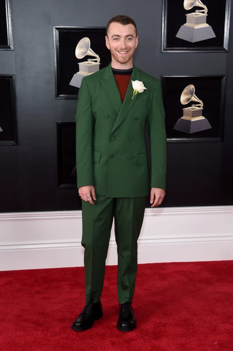 red carpet black suit