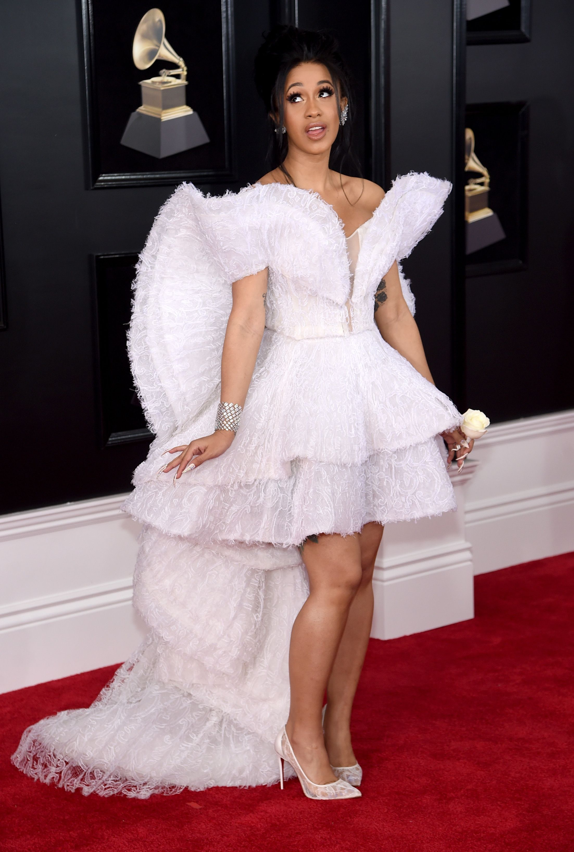 cardi b dress grammy 2018