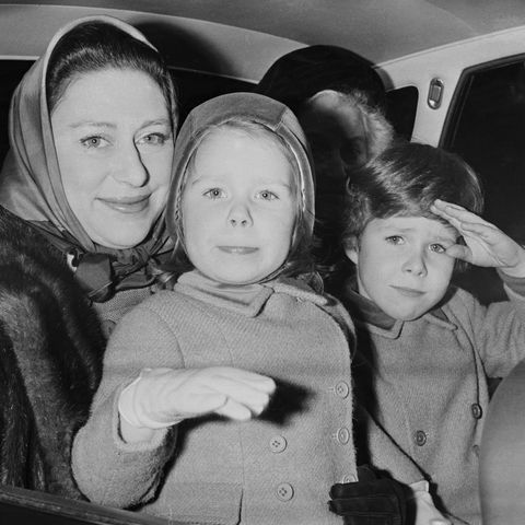 Princess Margaret with David and Sarah
