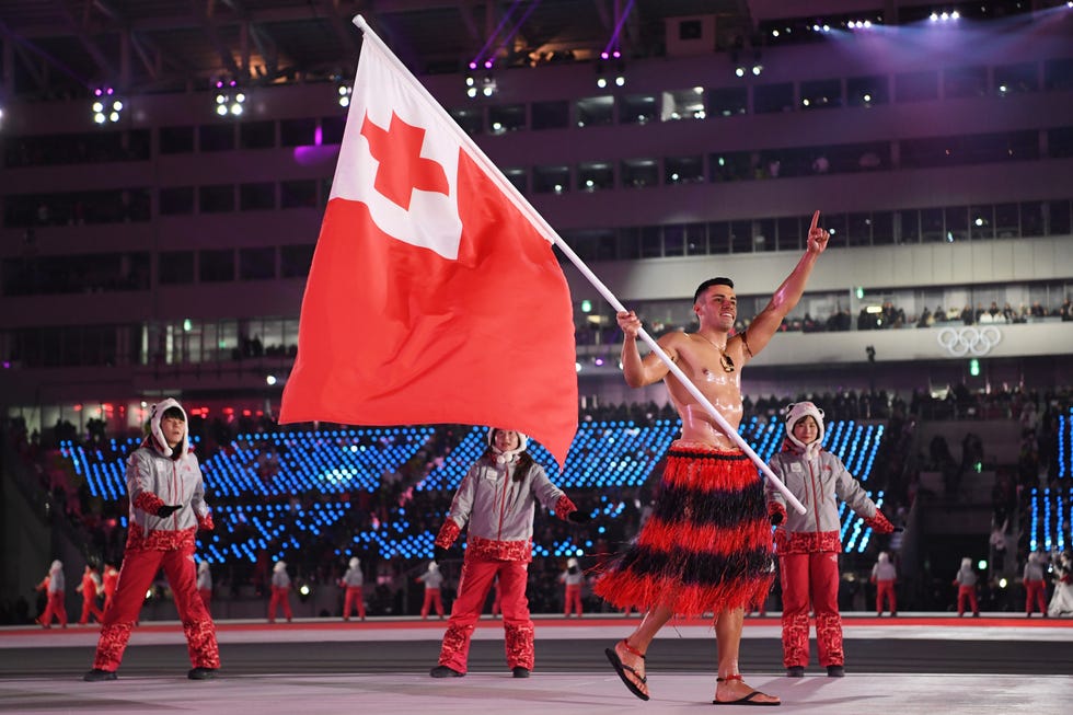 Tonga Olympics Shirtless Guy Pita Taufatofua at the