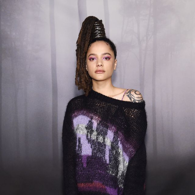 new york, ny   february 13  actress sasha lane attends the coach fall 2018 runway show at basketball city on february 13, 2018 in new york city  photo by dimitrios kambourisgetty images for coach
