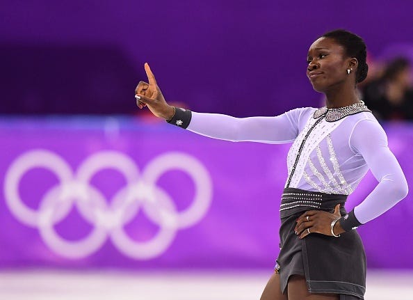 Olympic Figure Skater Maé-Bérénice Méité Casually Changed Her Costume ...