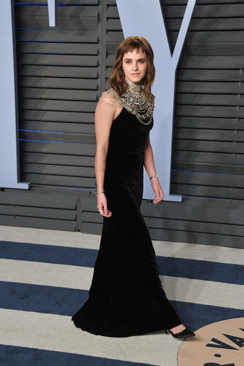 Emma Watson Unveils Time's Up Tattoo With Typo at Vanity Fair Oscar ...
