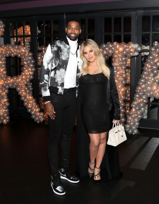 los angeles, ca march 10 tristan thompson and khloe kardashian pose for a photo as remy martin celebrates tristan thompsons birthday at beauty essex on march 10, 2018 in los angeles, california photo by jerritt clarkgetty images for remy martin