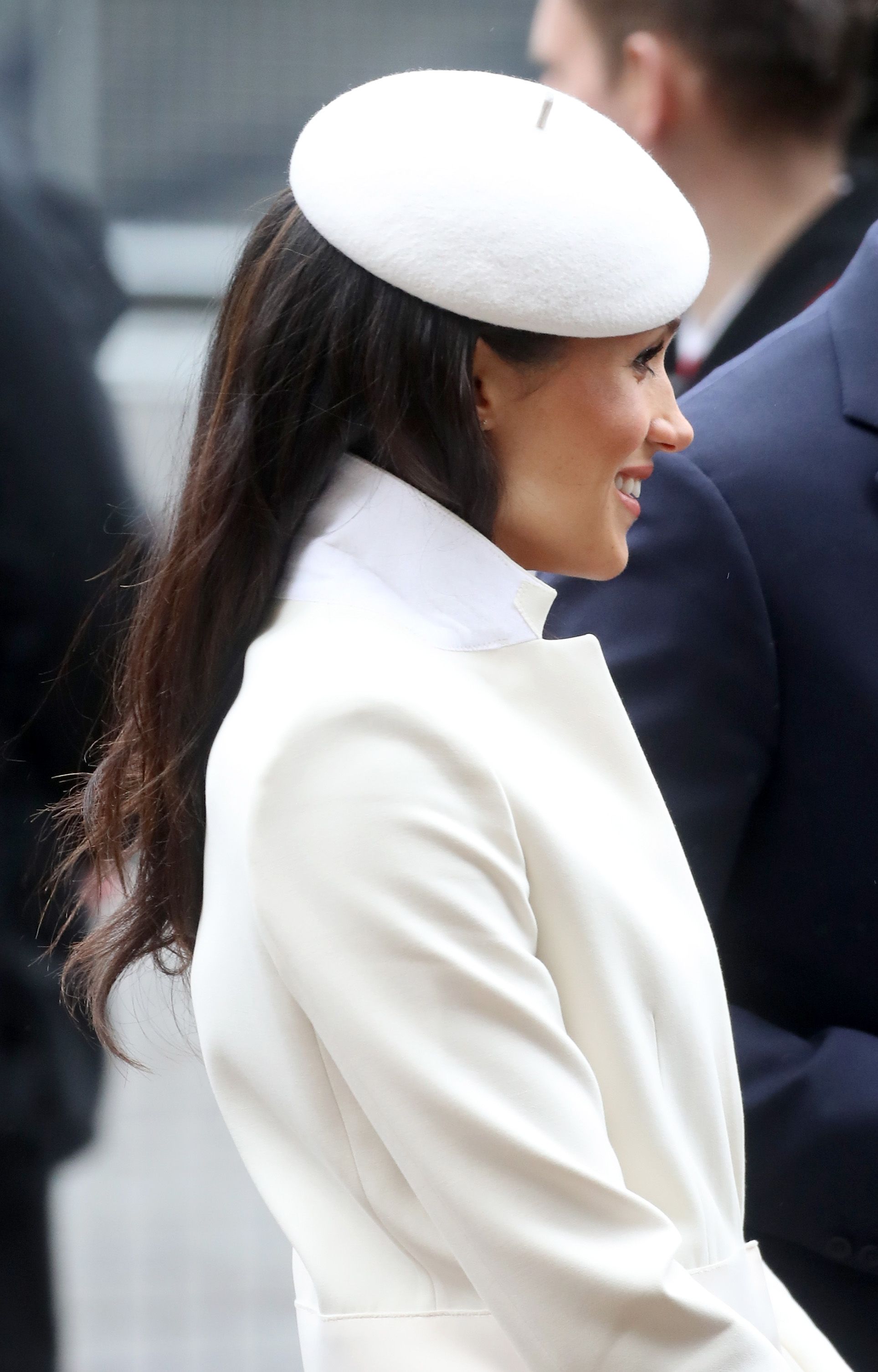 white beret with pearls