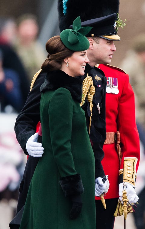 Kate Middleton at 1st Battalion of the Guard St. Patrick's Day 2018