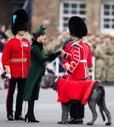 Kate Middleton at 1st Battalion of the Guard St. Patrick's Day 2018